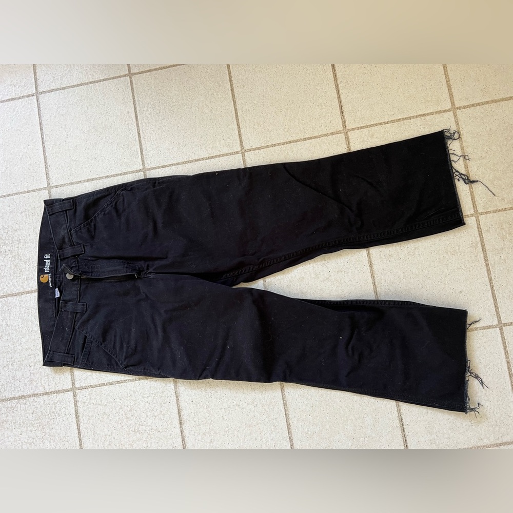 Women’s carhartt relaxed fit black jeans